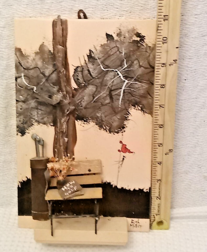 Rich Miller (Phoenix) Signed 3D Humorous Golf Landscape w Mixed Media - Picture 7 of 8