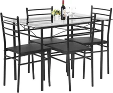 Dining Table Set Kitchen Table and Chairs for 4 Kitchen Table Dining Room Table