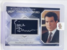 PIERCE BROSNAN AS JAMES BOND 2024 UD BLACK DIAMOND SPARKLING AUTO Q3474