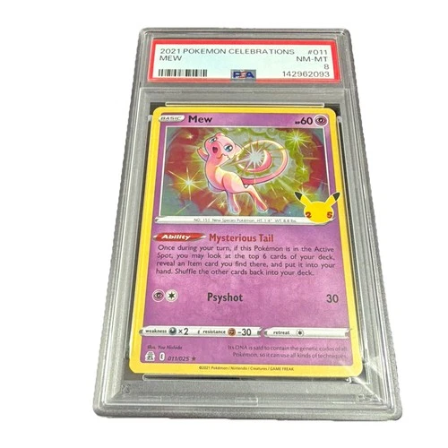 Pokémon TCG Mew Holo Celebrations 011/025 PSA 8