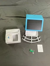 Solar-Powered Smart Bird Feeder with Electronic Monitoring, Blue Plastic, Includ