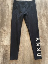 DKNY Sport Women's Pants Size Small Black Leggings With Logo