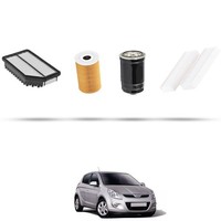 Hoffcar Wartungs-Kit 4 Filter FüR Hyundai I20 1.6 Crdi 85KW