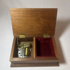 Vintage Swiss Thorens Pre Reuge Music Box 25 Notes!  With Felt Jewelry Box Side