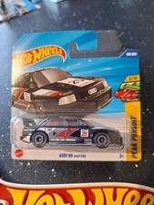 Hot Wheels ~ Audi '90 Quattro, Black + Decals, S/Card.  More Audi 90's Listed!!