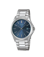 Casio Analog Silver Blue Metal Band Men MTP-1183A-2ADF Watch Original NEW