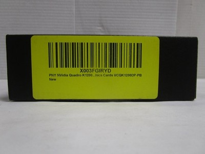 LENOVA NVIDIA Quadro K1200 4GB GDDR5 PCIe Mini DP x4 Graphics Card PNY NEW OPEN
