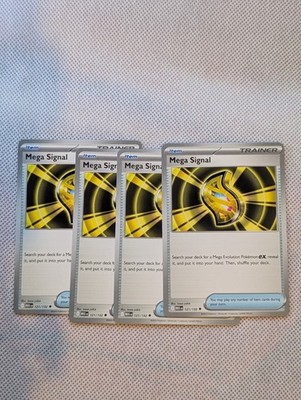 Pokémon TCG Mega Signal 121/132 Mega Evolution - Playset x4