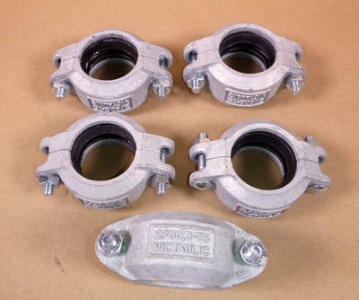 2  Victaulic Style 75 Flexible Coupling 2/60,3-75 (Lot of 5 Pcs.)