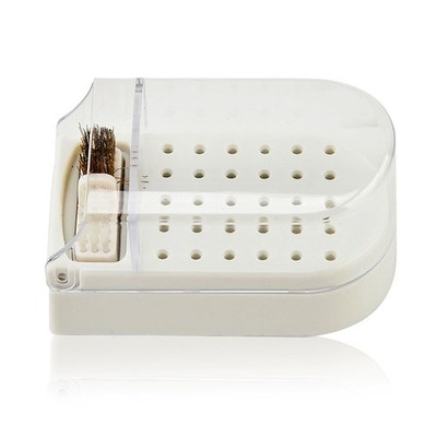HURRISE Nail Drill Bit Holder,Nail Display Box White