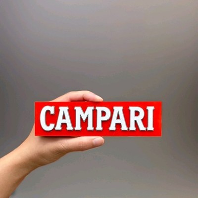 Campari Logo Buntes Schild 3D Kunst Schreibtisch Zubehör
