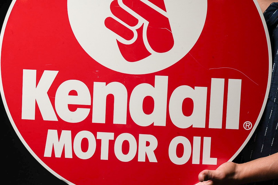 Vintage Kendall Motor Oil Tin Litho Advertising Sign | eBay