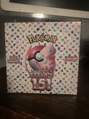 ポケモンカード151 BOX Mew Pokémon Scarlet & Violet 151 Booster Box Japanese Mew sv2a 2023
