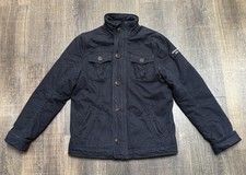 Abercrombie Kids Field Jacket Lined Insulated XL Full Zip Cotton Military Army