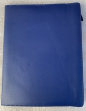 Filofax A4 Folio Navy Blue folio elasticated closure & internal pocket