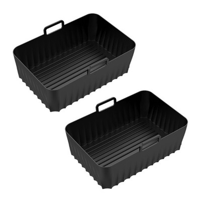 2 Stück Luftfritteusen-Silikoneinlagen für Ninjia DZ071 DZ550 Dual Air Frye9248