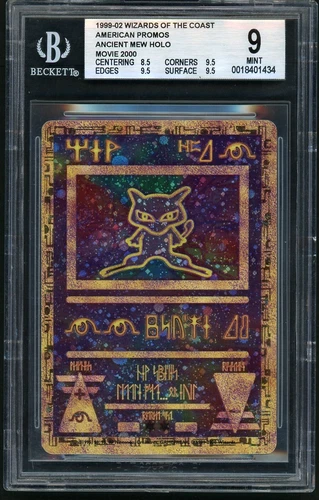 Pokemon Ancient Mew 1999-02 Wizards of the Coast American Promos HOLO BGS 9