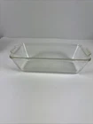 Vintage Pyrex Clear Glass #212 Bread Meat Loaf Pan With Handles 9in x 5 in
