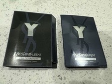 YVES SAINT LAURENT YSL Y Y INTENSE EAU DE PARFUM CARDED SAMPLE SPRAYS SET OF 2