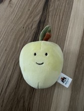 Authentic Jellycat of London Fabulous Fruit Green APPLE Rare 3” Plush
