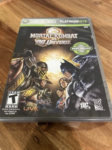 Mortal Kombat vs. DC Universe (Microsoft XBOX 360, 2008) CIB Platinum Hits READ