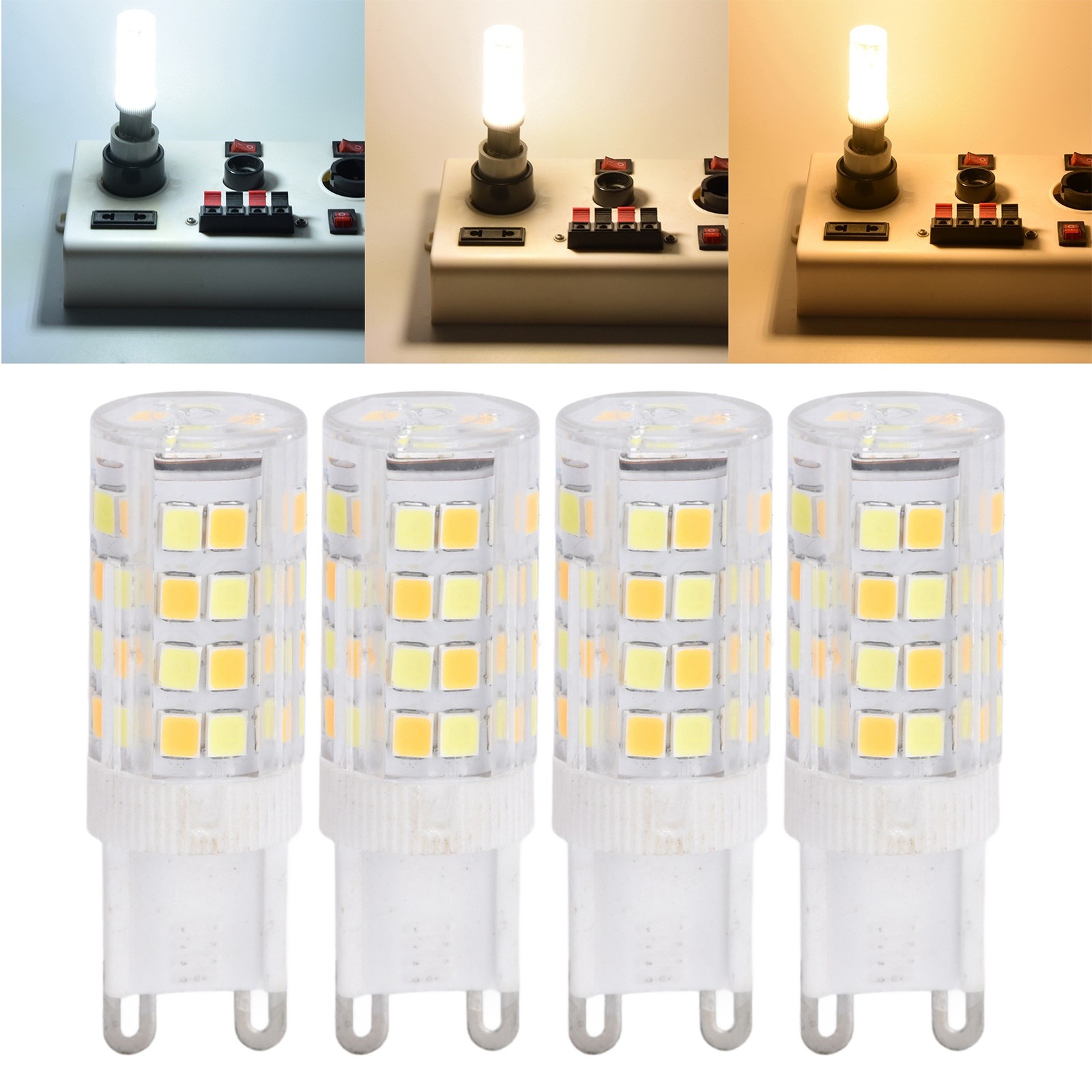 // 10PCS Dimmable Ceramic G9 LED Bulb Replace Halogen Lamp For Chandelier