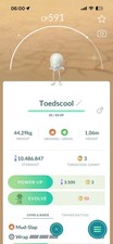 Pok mon Go - Shiny Toedscool - Mini PTC/ Trade 20K Stardust/ 1 Million Stardust