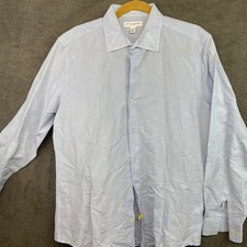 Banana Republic Blue Button Up Dress Shirt Mens Size Large