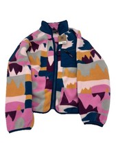 Women’s Medium - Patagonia Jacket Marble Pink Blue Geometric Zip 22955 FAPI