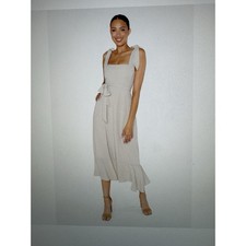 Show Me Your Mumu Claire Midi Dress in Show Me The Ring Crisp Small chiffon
