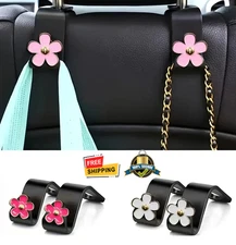 2pcs Universal Car Seat Headrest Hook Hanger for Bag Purse Clothes Coat