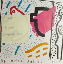 Spandau Ballet True / Lifeline Vinyl Record 7" EX/VG+ SPAN 1 1983