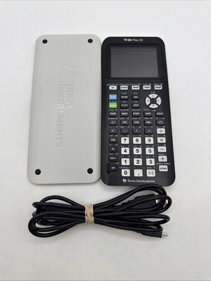 Texas Instruments TI-84 Plus Ce Graphing Calculator Black with Charger - Tested