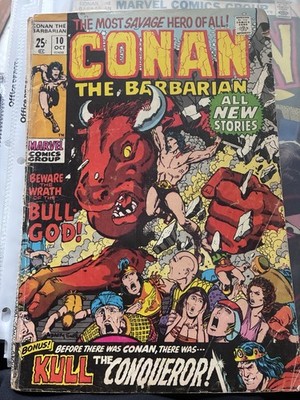 Marvel Comics Conan the Barbarian #10 1971 Roy Thomas Bronze Age Fantasy