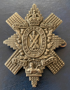 100% Genuine WW1 Black Watch (Royal Highlanders) White Metal Cap Badge BIN £11.9