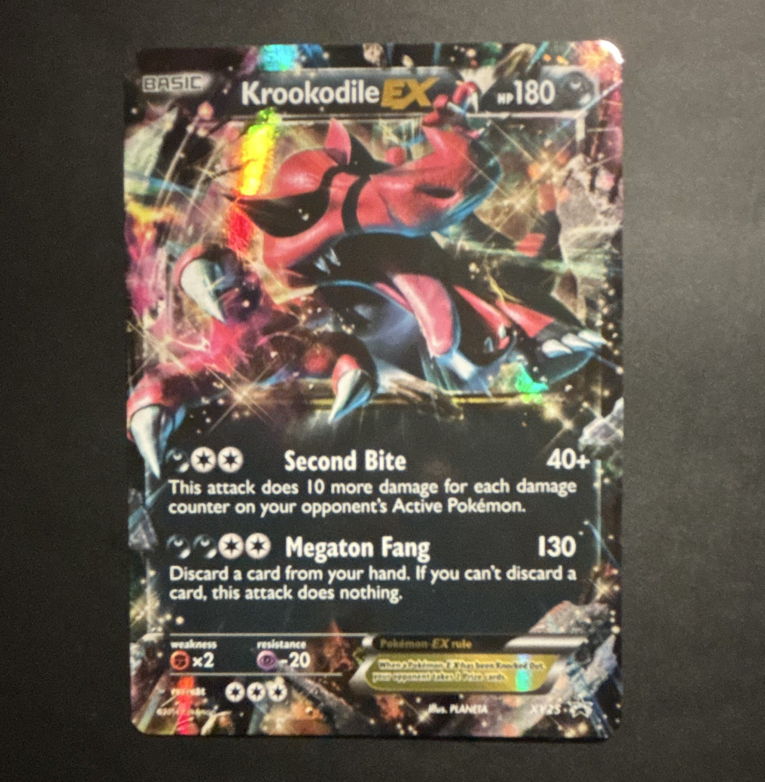 Pokemon TCG Krookodile EX XY25 XY Promo Holo 2014 English HP 180