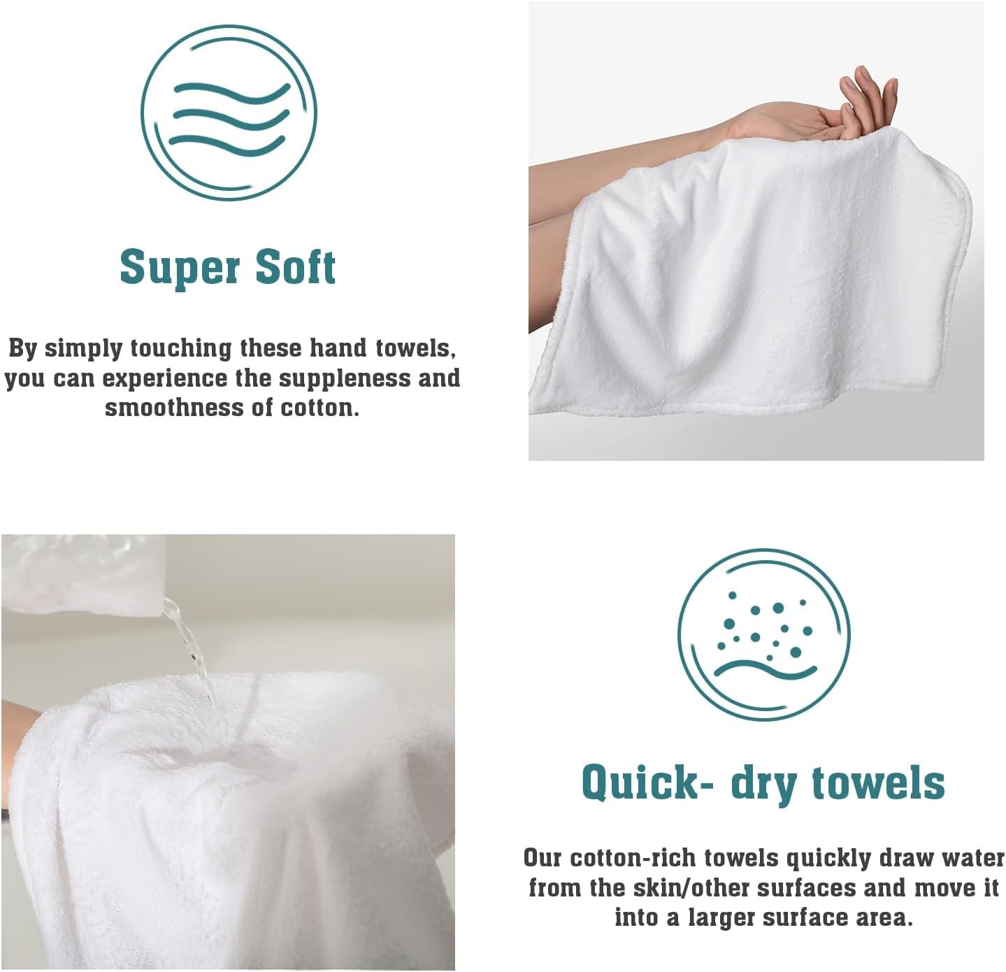 Giwawa Xmas Gnome Kitchen Hanging Towel Set of 2 Merry 12x17inch, 