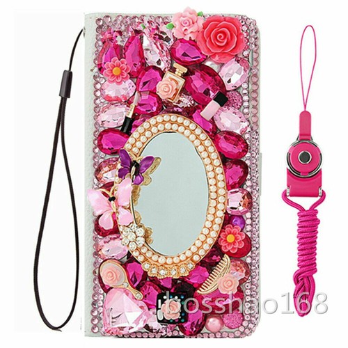 For iPhone 16/16 Pro/16 Pro Max Case bling luxury Leather wallet phone cover - 第 20/58 張圖片