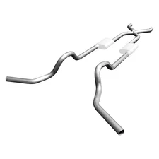 Pypes SGT79 409 SS X-Pipe Crossmember-Back Exhaust System w Split Side Exit