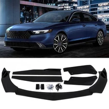 For HONDA ACCORD Front Rear Bumper Lip+Spoiler Body Kit Splitter Side Skirt