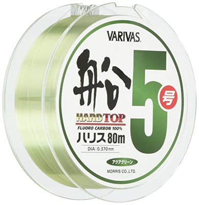 VARIVAS Hard Top Boat Line Fluorocarbon 80m #5 Aqua GreenNEW