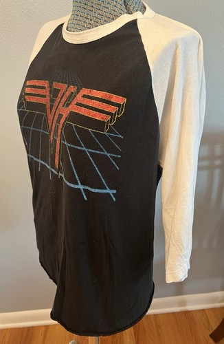 Official Van Halen 2015 Concert Tour Raglan 3/4 Sleeve 100% Cotton Size Large - Picture 7 of 9