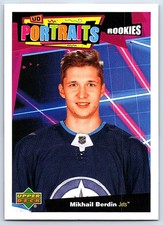 2020-21 Upper Deck UD Portraits Mikhail Berdin Rookie Winnipeg Jets #P-87