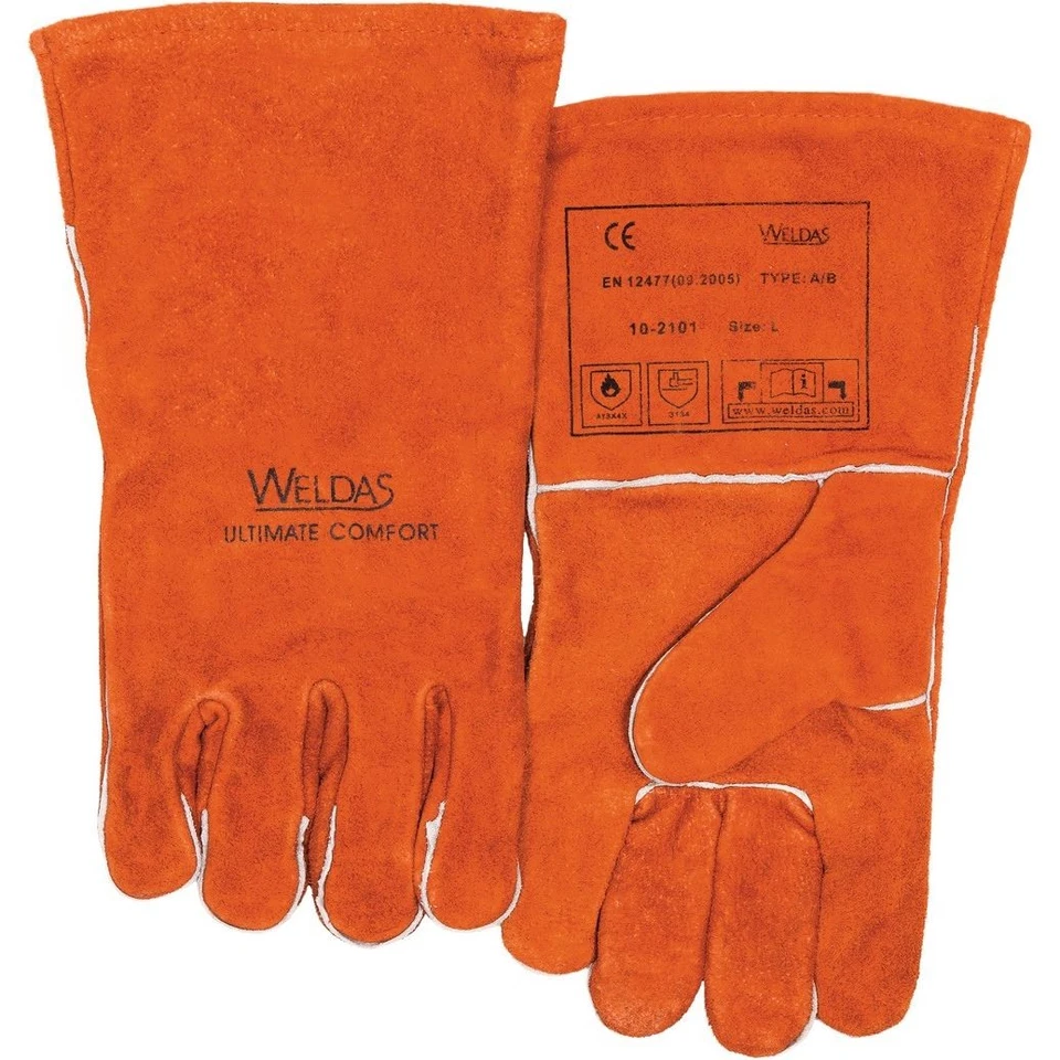 Schweißerhandschuhe EN 388, EN 12477 PSA-Kategorie II WELDAS Schweisser - Bild 1 von 1