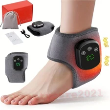 Cordless Foot & Ankle Massager with Heat Settings, Vibration & Neuropathy Relief