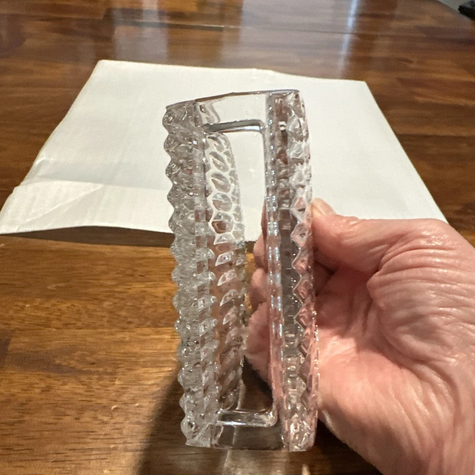 Servilletero/carta vintage de cristal de plomo para casa de princesas 24 % Alemania Occidental  Foto 4 de 4