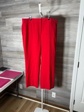 Ann Taylor Bold Red Wide-Leg Pants 1608