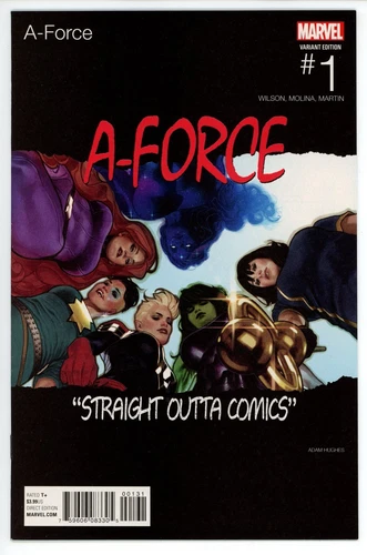 A-Force #1 Adam Hughes Hip-Hop Variant NWA Homage Marvel Comics 2016 NM