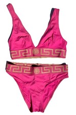 Versace Greca Logo Bikini Swimsuit Pink Women...