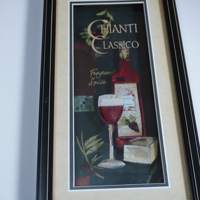 Chianti Classico Fragrant Spice multi layered Wine Glass wall art decoration